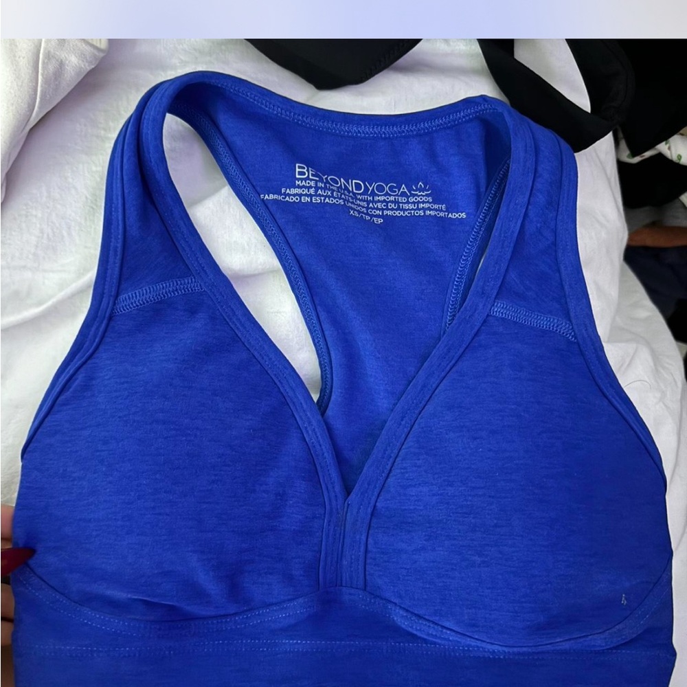 Beyond Yoga Vibrant Blue Sports Bra